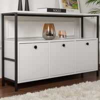 Sidetable Solace - 100% MELAMINE - Wit - 77 x 30 x 120 cm