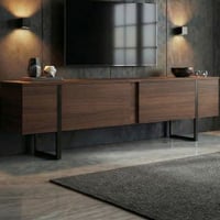 TV-Meubel Onera - 100% MELAMINE - Walnoot - 50 x 30 x 180 cm