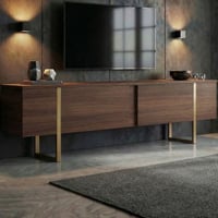 TV-Meubel Onera - 100% MELAMINE - Walnoot - 50 x 30 x 180 cm