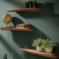 Set van 3 wandplanken Macy 60 cm - acacia