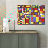 Canvart Multicolor Canvas Schilderij | 70x100cm | 100% Suede