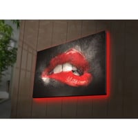 Ledda Decoratief canvas schilderij met ledverlichting | Houten lijst | 45 x 70 cm