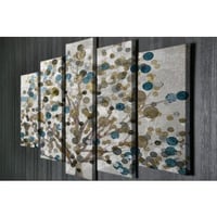 Multicolor Majestic Canvas Schilderijenset | 5 Stuks | 100% Houten Kader