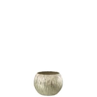 Theelichthouder glas zilver extra small