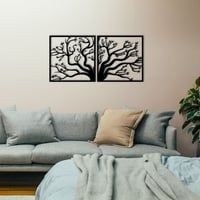 Wallity Decoratieve Metalen Wandaccessoire | Zwart | 1 Dik