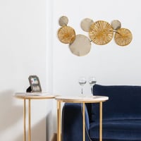 Enzo Decoratieve metalen wandaccessoire | 100% METAAL | 79 x 35 cm