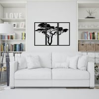 Zwart Metaal Wallity - 100% Metaal | Decoratief Wandaccessoire