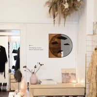 Wallity Decoratief Houten Wandaccessoire | Zwart Notenhout, 100% Metaal