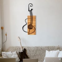 Wallity Decoratief Houten Wandaccessoire | 100% Metaal | Zwart Notenhout
