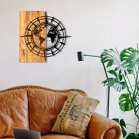 Wallity Houten Wandaccessoire | 100% Metaal | Zwart Notenhout