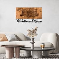 Wallity Decoratief Houten Wandaccessoire | 100% Metaal | Zwart Notenhout