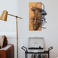 Wallity Decoratief Houten Wandaccessoire | 100% METAAL | Zwart Notenhout-1