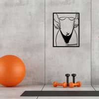 Wallity Decor: 100% Metalen Wandaccessoire | Zwart