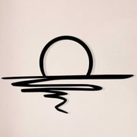 Enzo Decoratieve metalen wandaccessoire | 100% METAAL | 70 x 41 cm