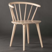 Eetkamerstoel Bobby - whitewash rubberhout - 53x76x55 cm