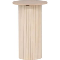 Bijzettafel Bianca Venture Design - MDF Witgewassen - ⌀40cm - Wit