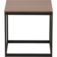 Bijzettafel Arbor Venture Design - MDF en staal - 50x50 cm - Zwart/Donkerbruin