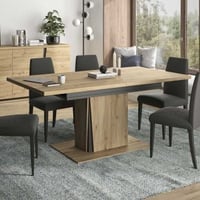 Verlengbare eettafel Split 180/225 - artisan eik
