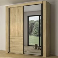 Kledingkast Sofia | 192 x 63 x 220 cm | Gold Oak-design