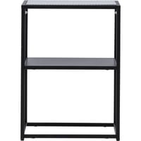 Bijzettafel Sao Paulo Venture Design - Staal - 40x40 cm - Zwart