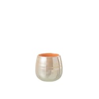 Vaas juliette glas oranje/roze small