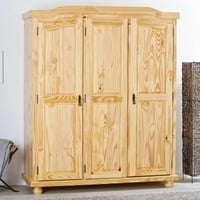 Kledingkast Bastian 150cm met 3 deuren - dennenhout