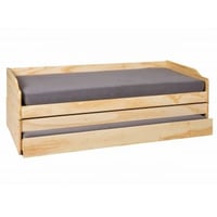 Kajuitbed Lothar 90x200cm 3 slaapplaatsen - dennenhout