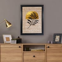 Leao JUTE Canvas Schilderij | 100% Houten Kader