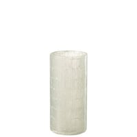 Vaas mozaiek glas licht grijs medium