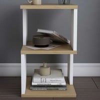 Nachtkastje Carter - 100% MELAMINE - Eiken - 29,6 x 49,4 x 29,6 cm
