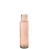 Vaas cilinder glas licht roze medium