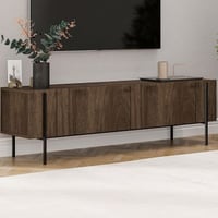 TV-meubel Herman - 100% MELAMINE - Walnoot - 160 x 45,6 x 31,4 cm