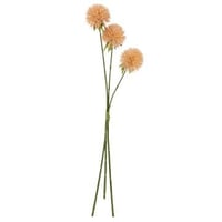 Bloem allium 3 stuks plastiek roze perzik l