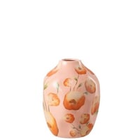 Vaas bloem keramiek zalm/oranje