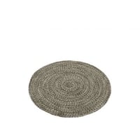 Tapijt miami outdoor polyester zwart/wit small