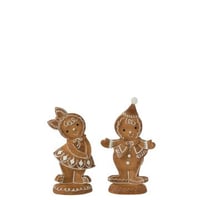 Peperkoek jongen + meisje resine assortiment van 2