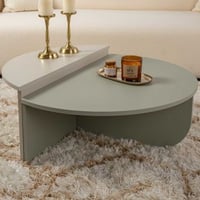 Salontafels Orion - 60x90x30cm - set van 2 - zand/groen