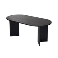 Sablin Eettafel | 100% MELAMINE | Hout Zwart