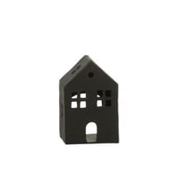 Kaarshouder huis aluminium zwart