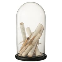 Stolp papier perkament glas beige large