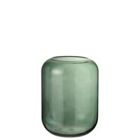Vaas rond hoog groen glas medium