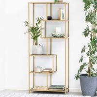 Rek Dover 77 cm 4 legplanken - goud/zwart