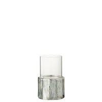 Windlicht ary klei zilver small