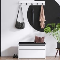 Schoenenkast Emerald | 100% Melamine Gecoat | 18mm Dik | Wit Zwart