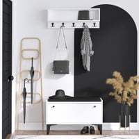 Schoenenkast Emerald | 18mm Melamine Gecoat | Wit Zwart