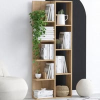 Boekenrek Lily - 100% MELAMINE - Eiken - 60 x 150 x 18 cm