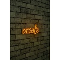 Neon Graph Decoratieve kunststof ledverlichting | Geel | 35 x 15 x 2 cm