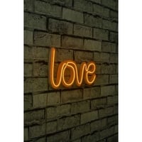 Neon Graph Decoratieve kunststof ledverlichting | Geel | 37 x 19 x 2 cm