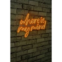 Neon Graph Decoratieve kunststof ledverlichting | Geel | 50,5 x 30 x 2 cm