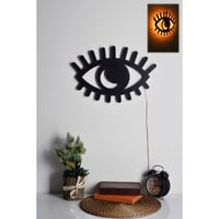 Decoratieve LED-verlichting voor openhaardhout | Zwarte MDF voet | 60 LED's/m | 12A adapter | 45 x 30cm | 350 Lumen | 4000 kWh